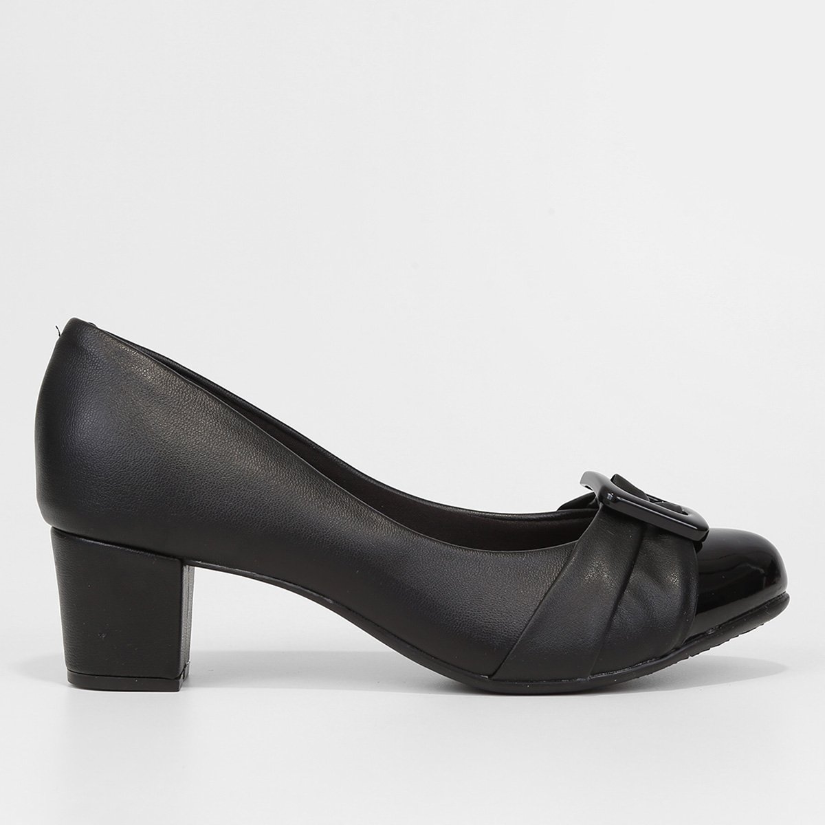 Scarpin Beira Rio IX Fivela Salto Baixo Feminino Menor preço em Scarpin Beira Rio IX Fivela Salto Baixo Feminino