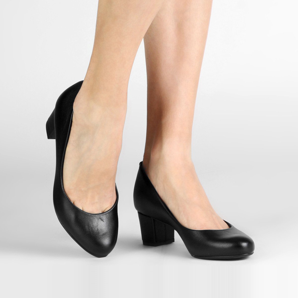 Heeled Scarpin Preto Beira Rio Conforto Scarpin Beira Rio Conforto
