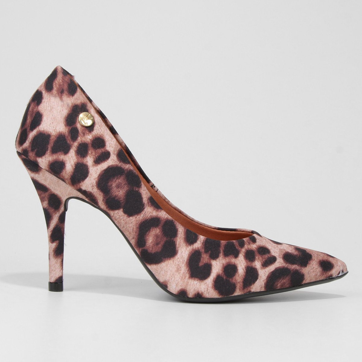 Scarpin Casual Vizzano Animal Print Onça Salto Alto Feminino - Onça Menor preço em Scarpin Casual Vizzano Animal Print Onça Salto Alto Feminino - Onça