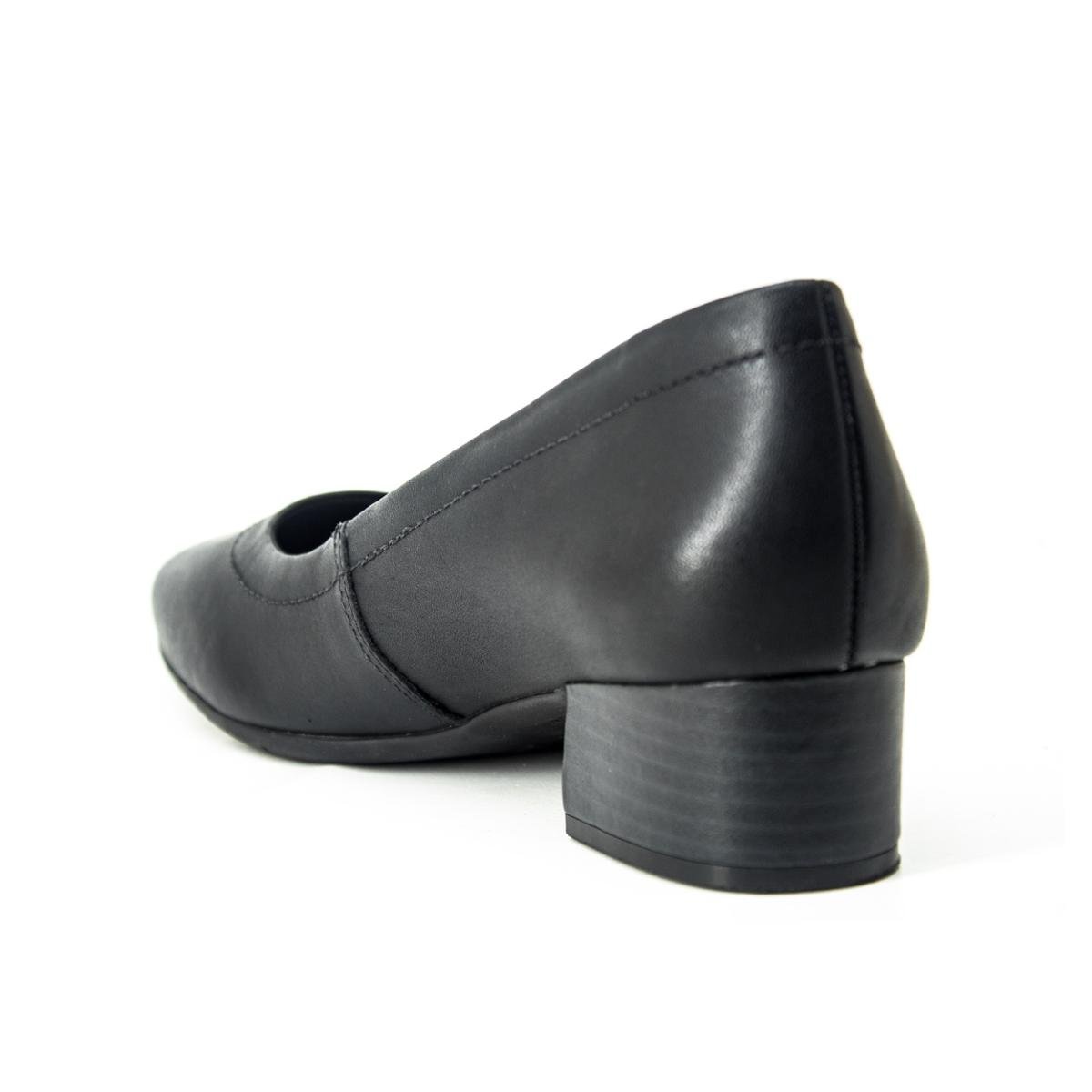 scarpin comfortflex liso preto