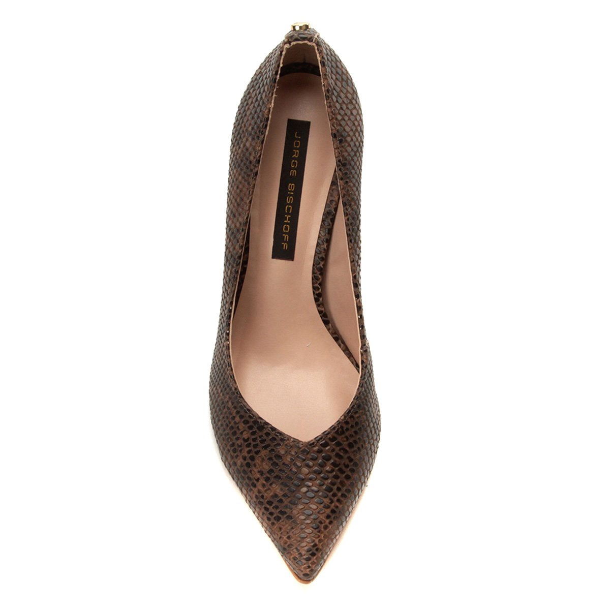 Scarpin Couro Jorge Bischoff Salto Alto Animal Print Snake - Cobra | Zattini