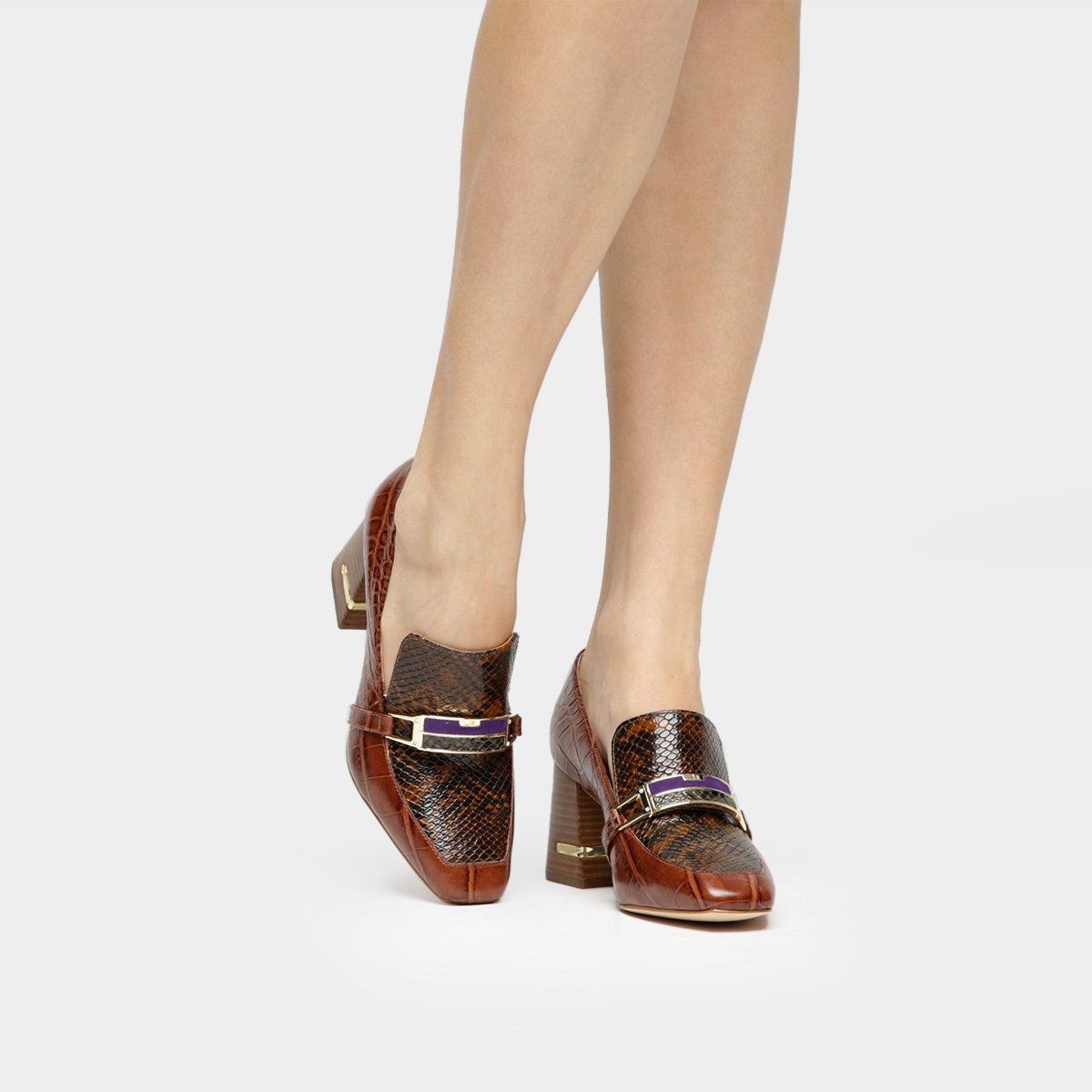 loafer feminino salto