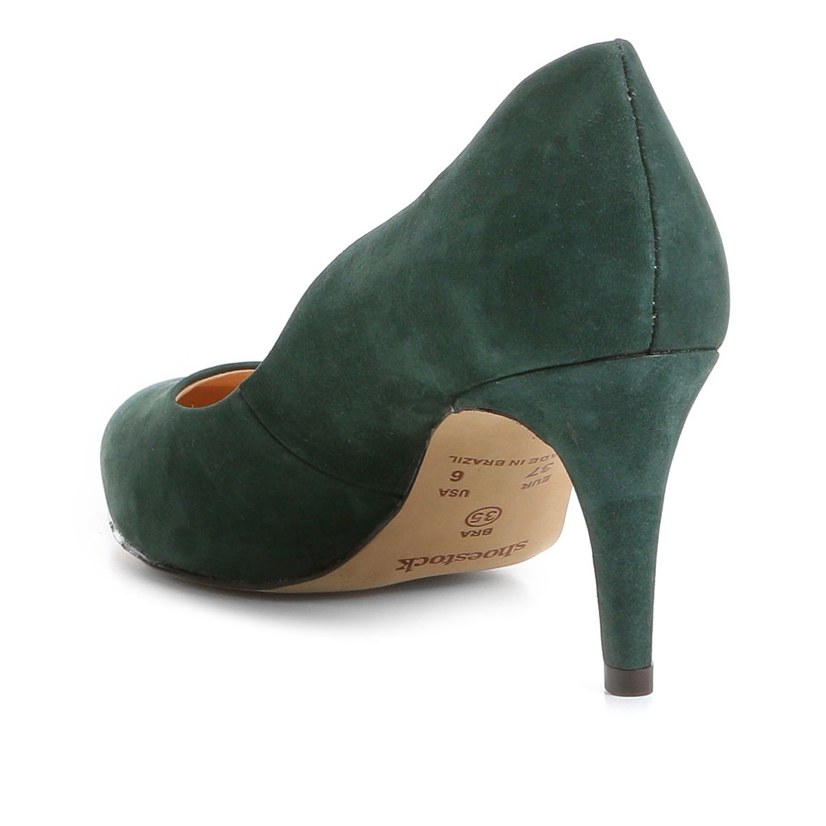 scarpin verde escuro