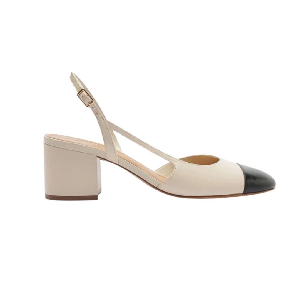 Scarpin Couro Slingback Verniz Lançamento Arezzo