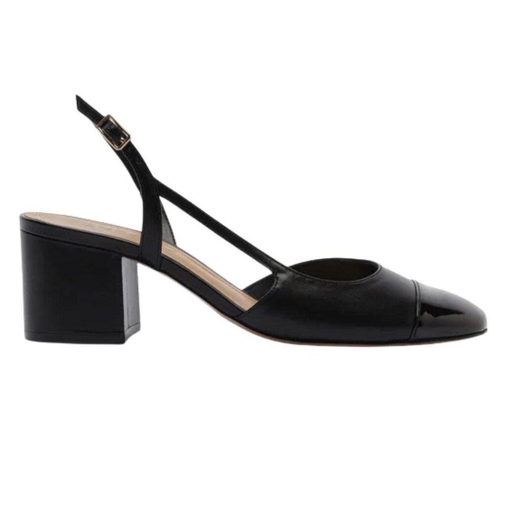 Scarpin Couro Slingback Verniz Lançamento Arezzo