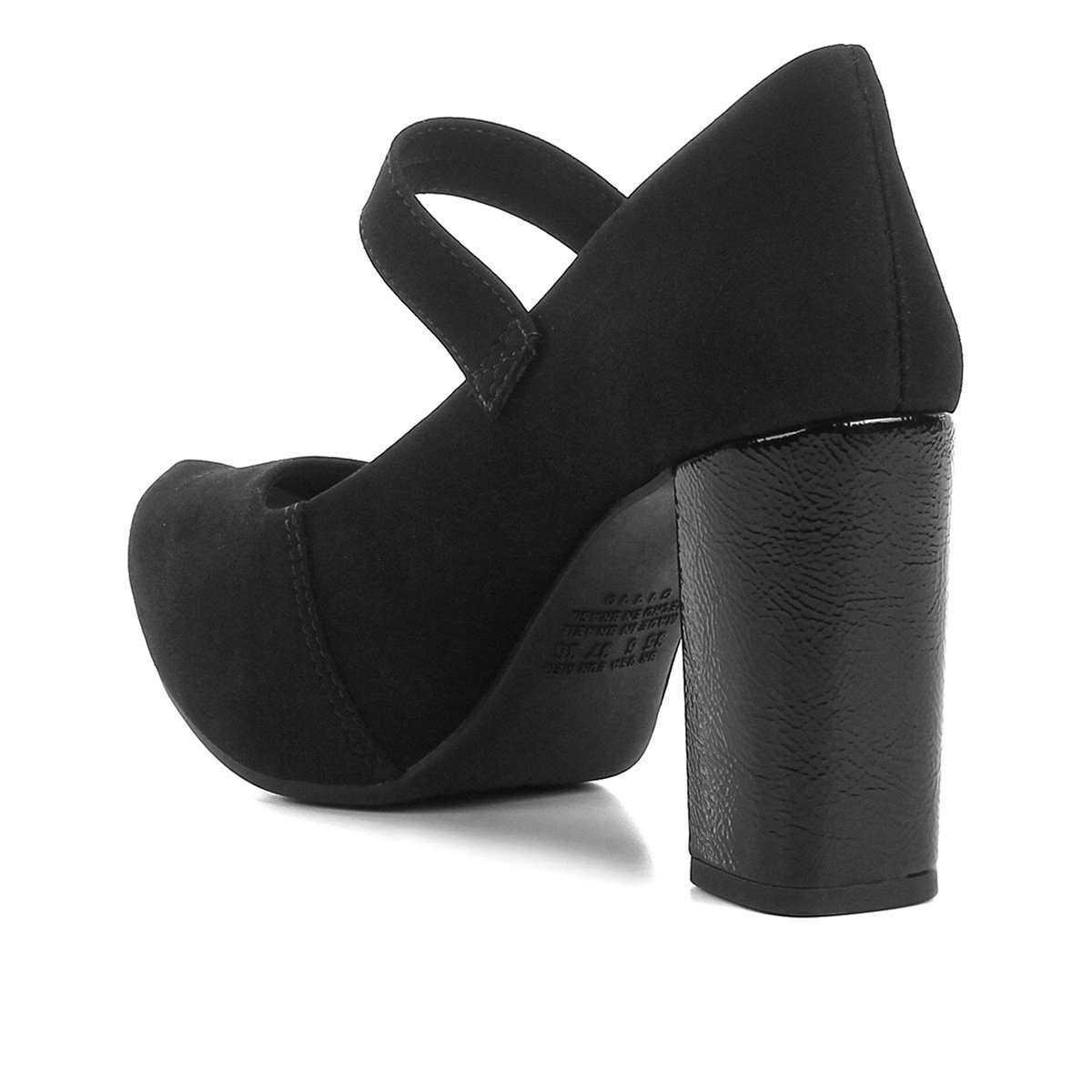 scarpin dakota meia pata bico tubarão