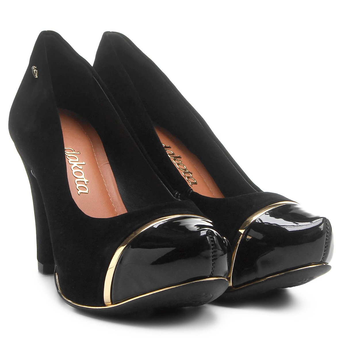 scarpin dakota meia pata bico tubarão