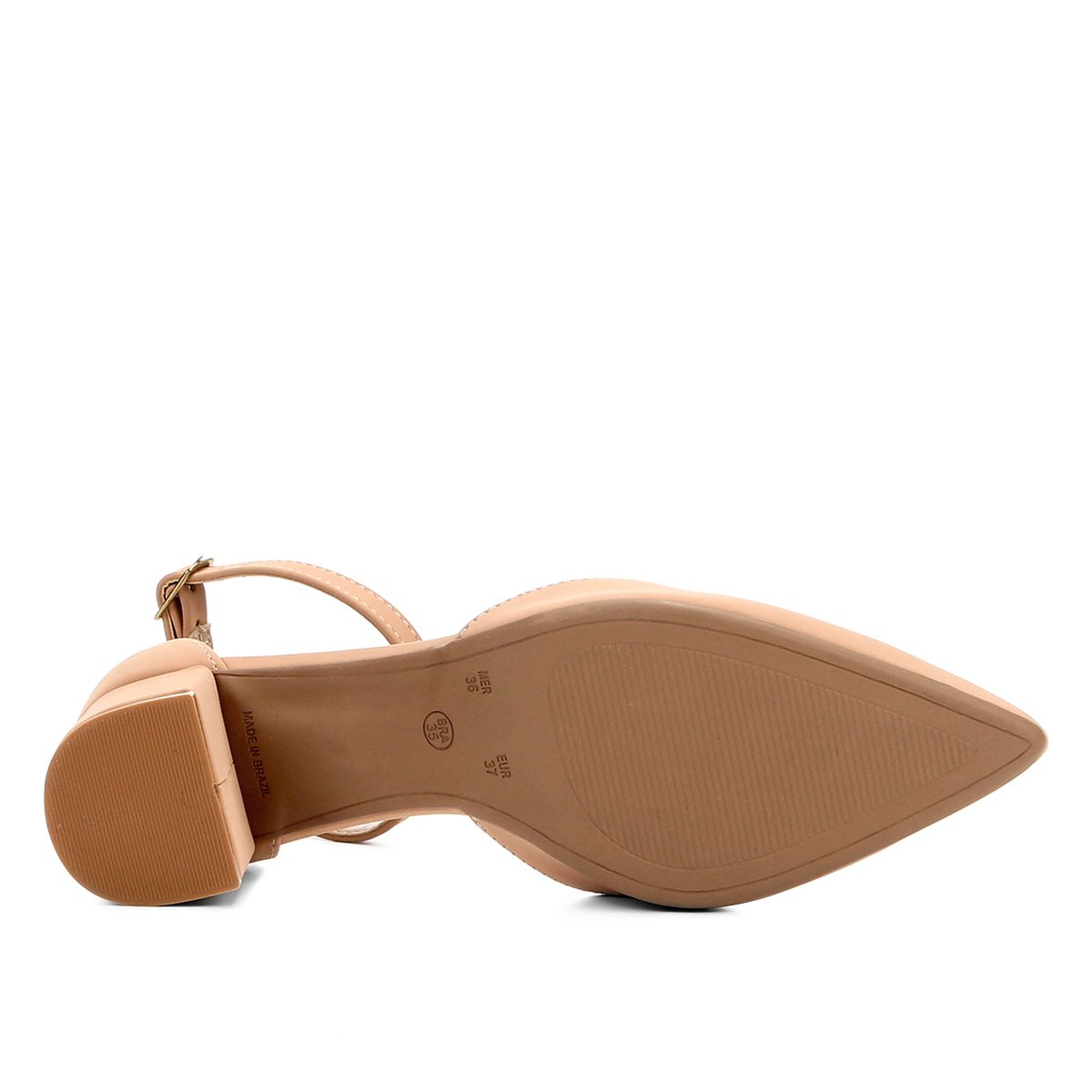 scarpin drezzup salto baixo bico fino