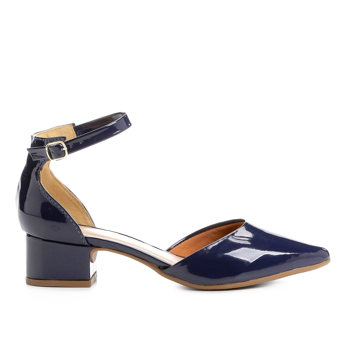 scarpin drezzup salto baixo bico fino