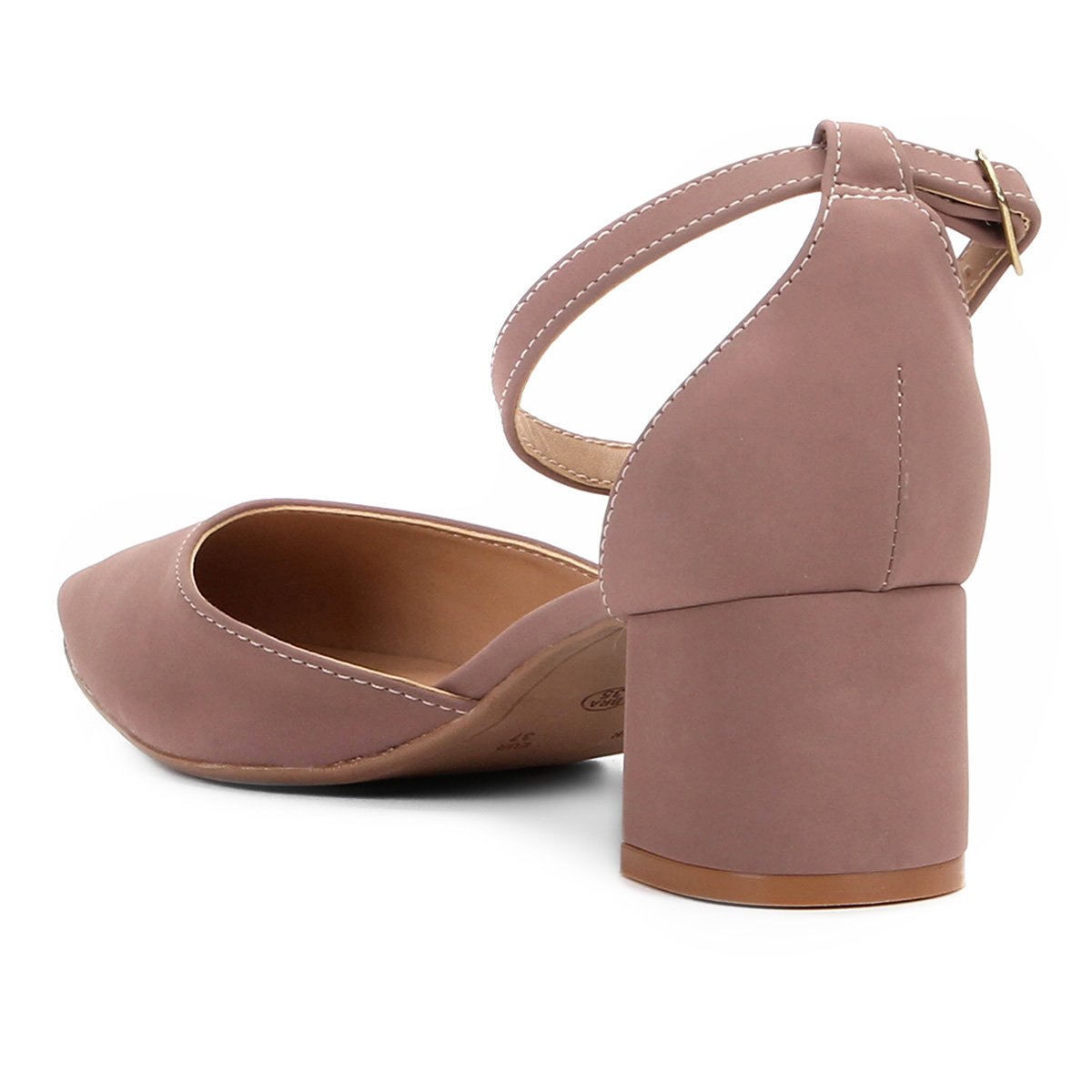 scarpin drezzup salto baixo bico fino