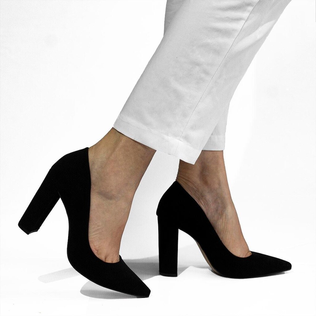 Scarpin Feminina Zatta Calçados Salto Grosso Jaine