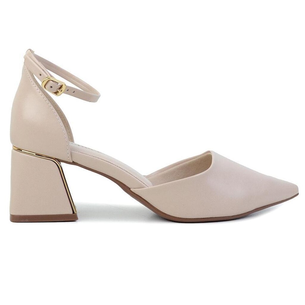 Scarpin Feminino Bebecê Slingback Bege - T3862