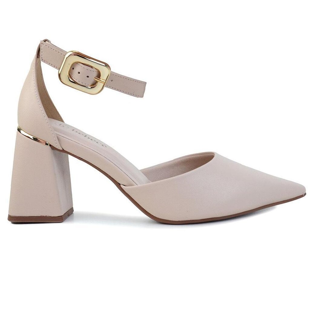 Scarpin Feminino Bebecê Slingback Bege - T7012