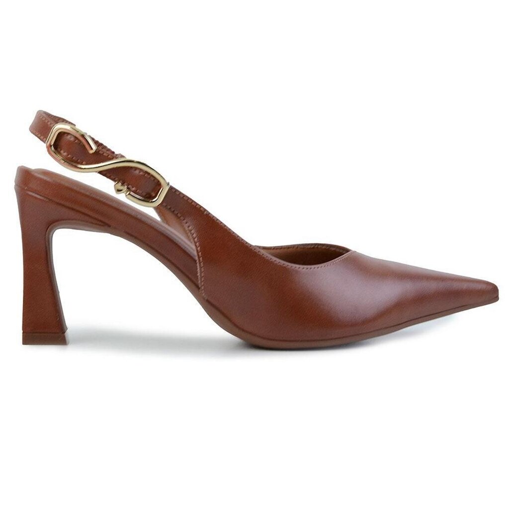 Scarpin Feminino Bebecê Slingback Marrom - T7073