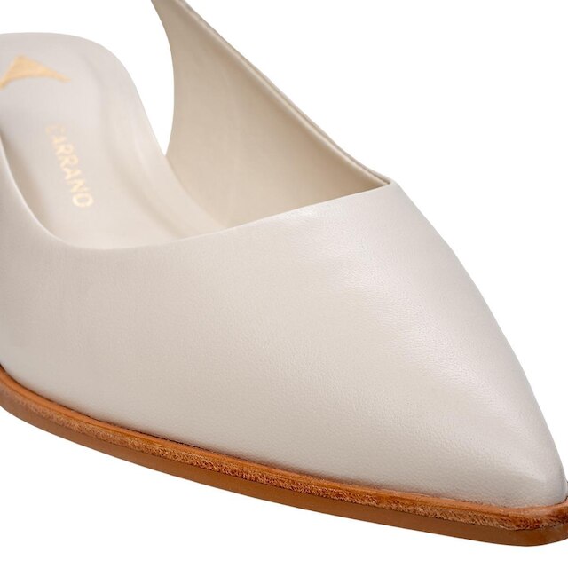 Scarpin Feminino Carrano Couro Lait