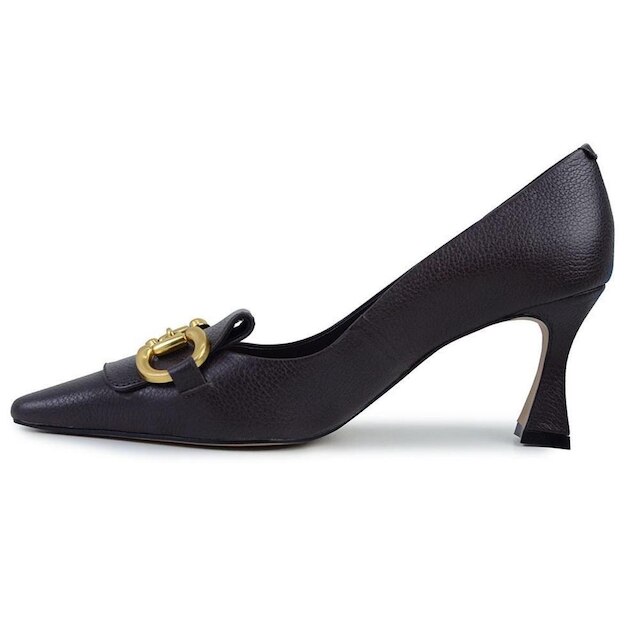 Scarpin Feminino Cecconello Couro Marrom Café - 2632002