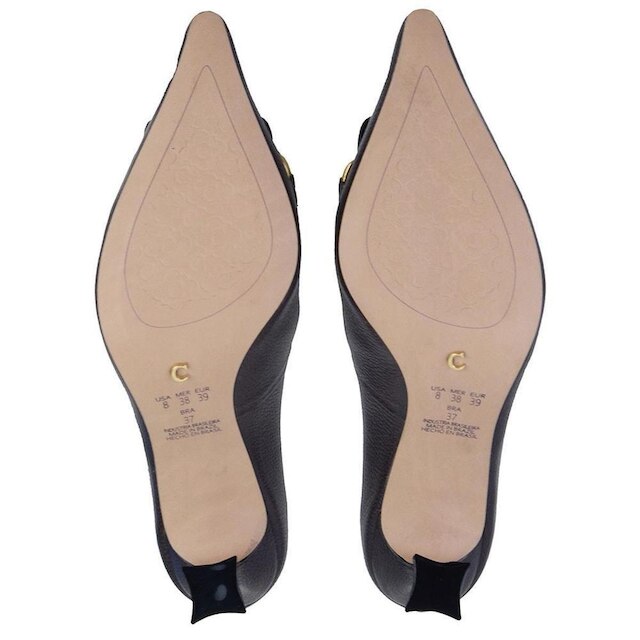 Scarpin Feminino Cecconello Couro Marrom Café - 2632002