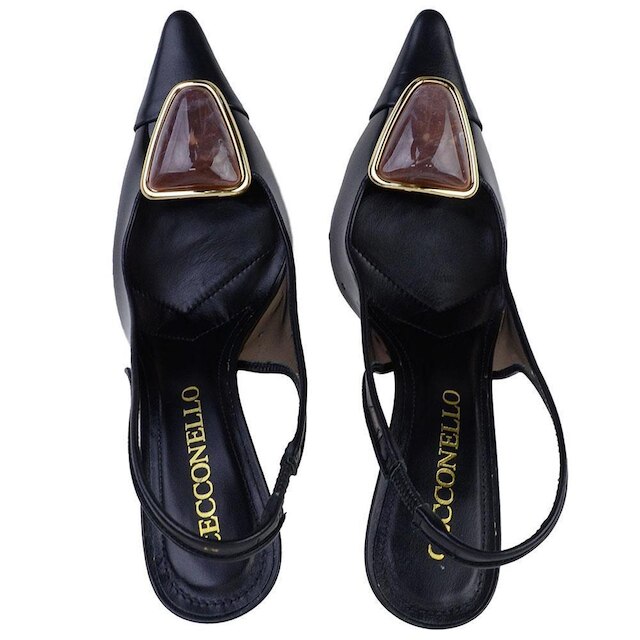 Scarpin Feminino Cecconello Slingback Preto - 3082