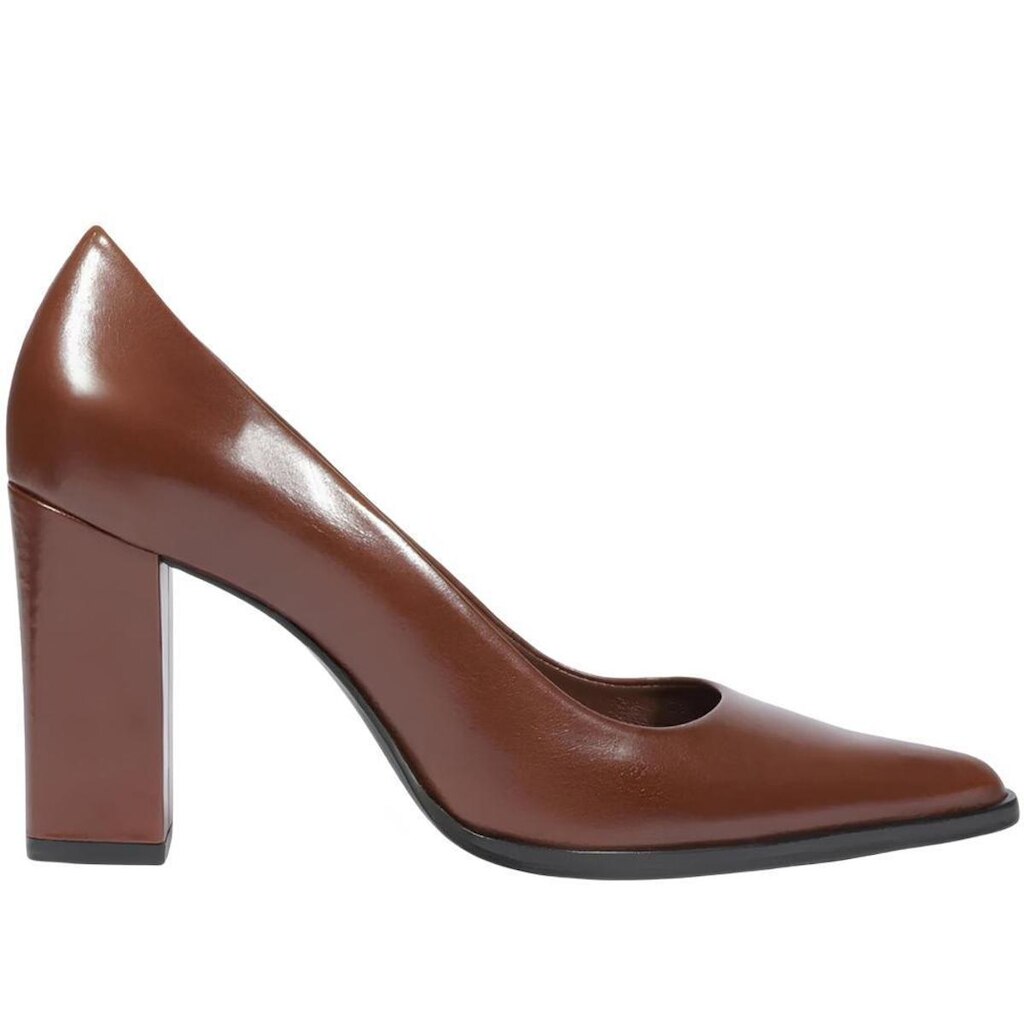 Scarpin Feminino Eleanor em Couro Schutz S226070001 Toffee