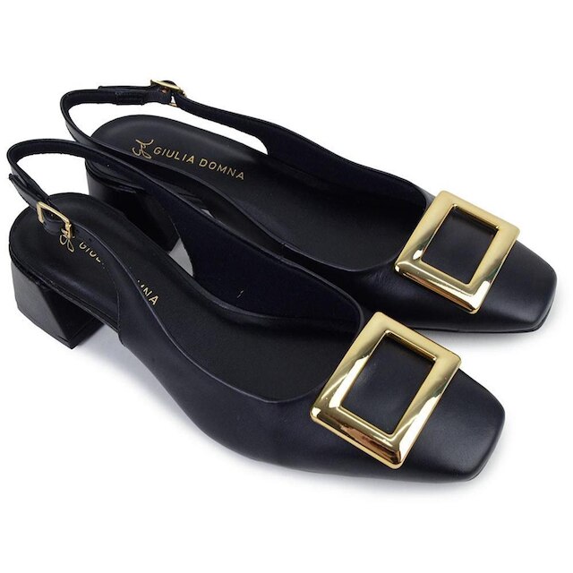 Scarpin Feminino Giulia Domna Preto - 321002