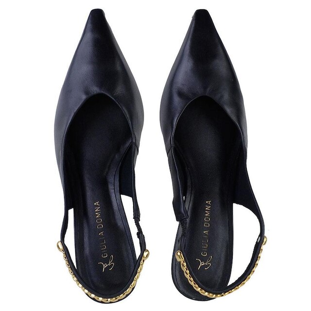 Scarpin Feminino Giulia Domna Slingback Preto - 341003