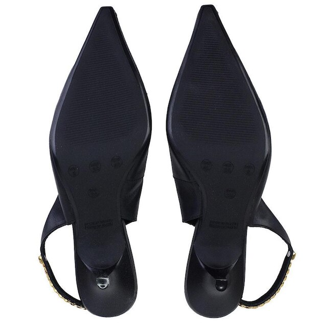 Scarpin Feminino Giulia Domna Slingback Preto - 341003