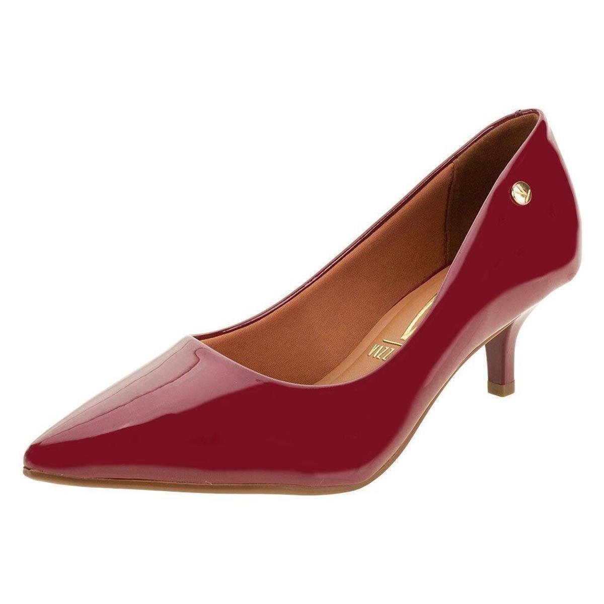Scarpin Feminino Salto Baixo Vizzano - 1122828 - Vinho | Zattini
