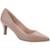 Scarpin Feminino Salto Fino Médio Couro Clássico Moda 2360.71899 Lia Line - Nude