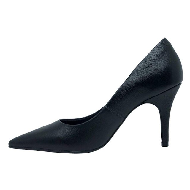 Scarpin Feminino Salto Fino Médio Couro Lia Line 2292.71567