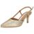 Scarpin Feminino Salto Fino Vizzano 1456104 - Ouro