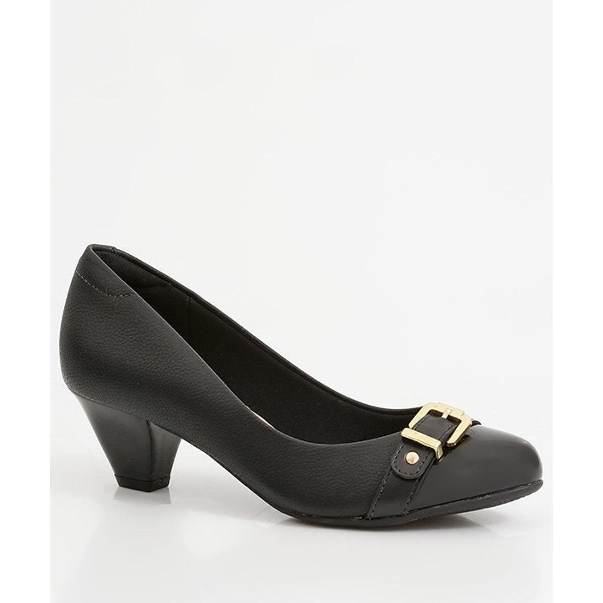 scarpin feminino salto grosso