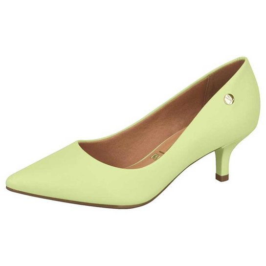 Scarpin Feminino Salto Médio Pelica Menta Vizzano Zattini