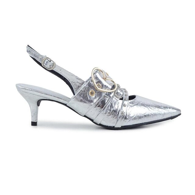 Scarpin Feminino Suzana Santos Prata - 3437