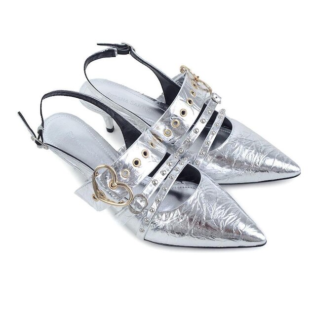 Scarpin Feminino Suzana Santos Prata - 3437