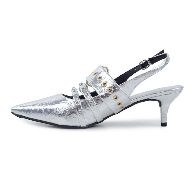 Scarpin Feminino Suzana Santos Prata - 3437