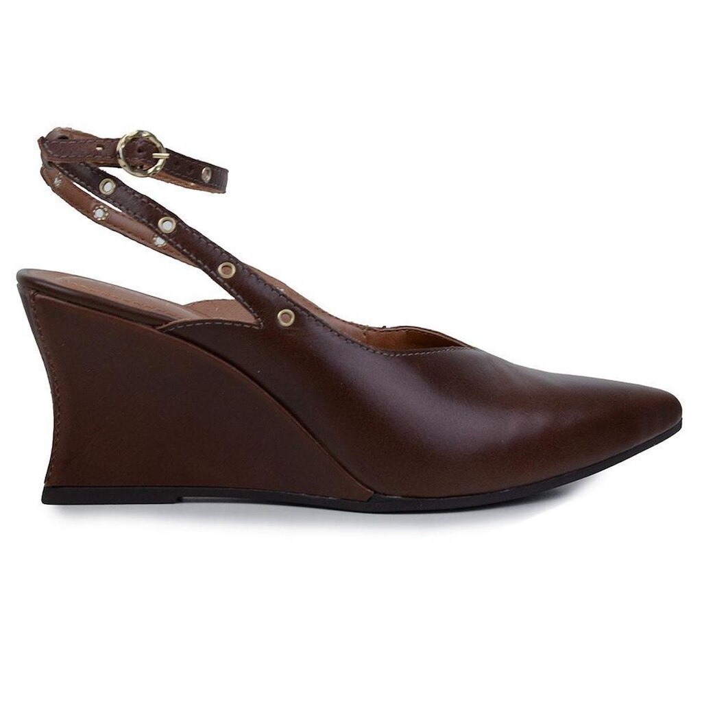 Scarpin Feminino Tanara Slingback Marrom - T9512