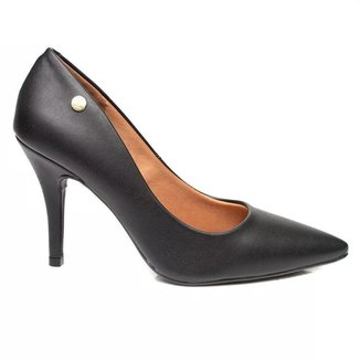 Scarpin Feminino Vizzano Salto Alto Bico Fino 1184.1101 Branco 37