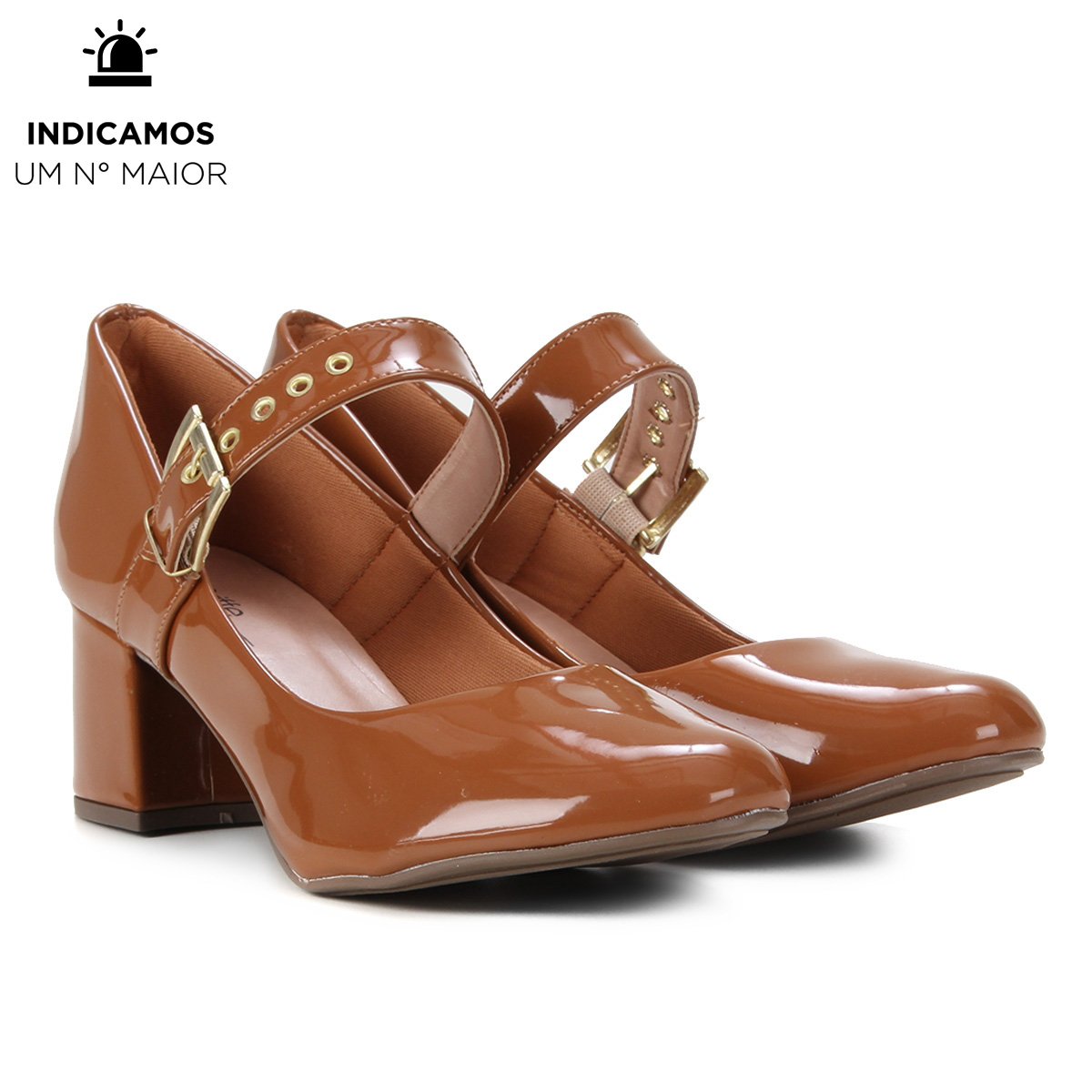 Scarpin Griffe Boneca Salto Médio - Caramelo é ruim? Scarpin Griffe Boneca Salto Médio - Caramelo é boa?