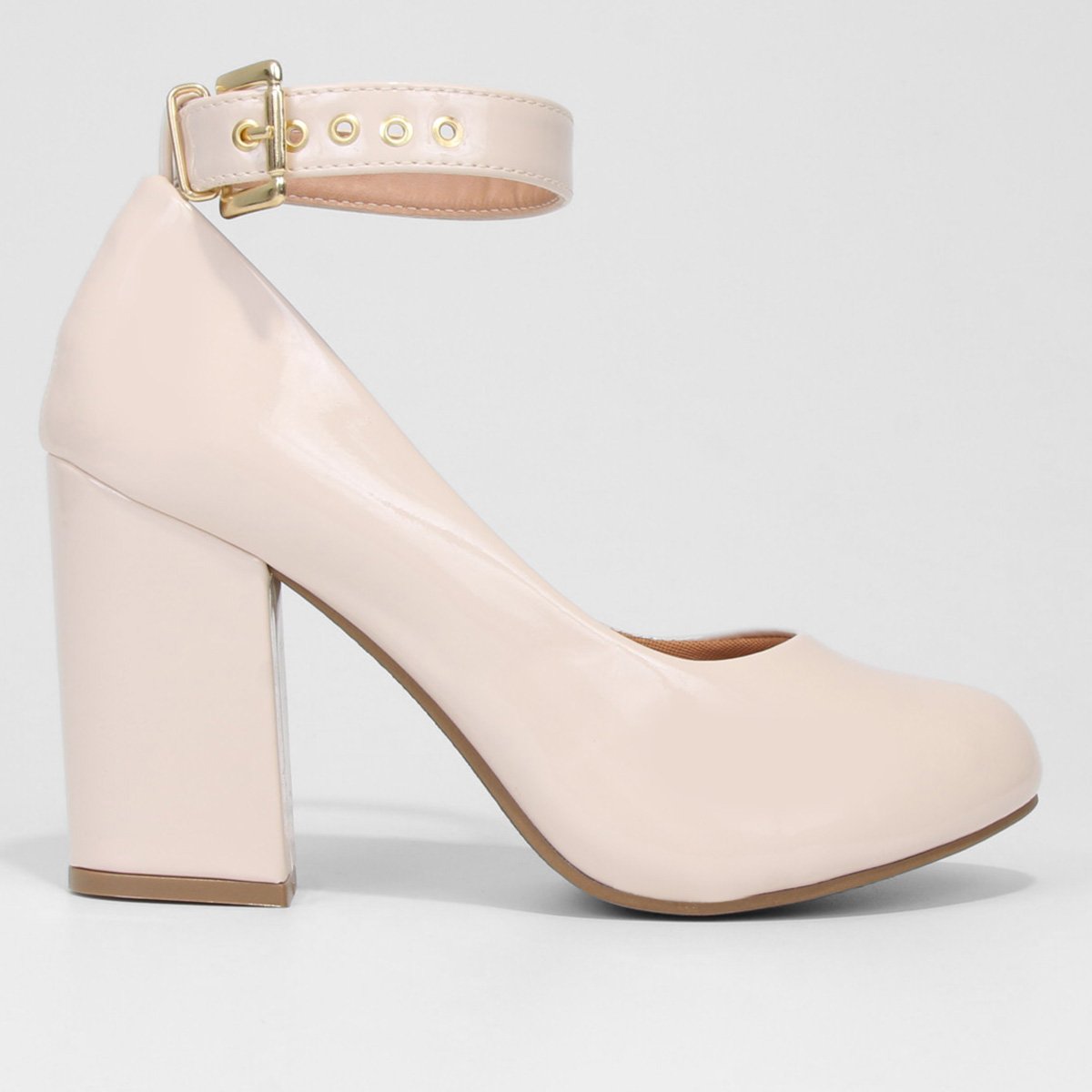 Scarpin Griffe Salto Alto Tira Off White Zattini