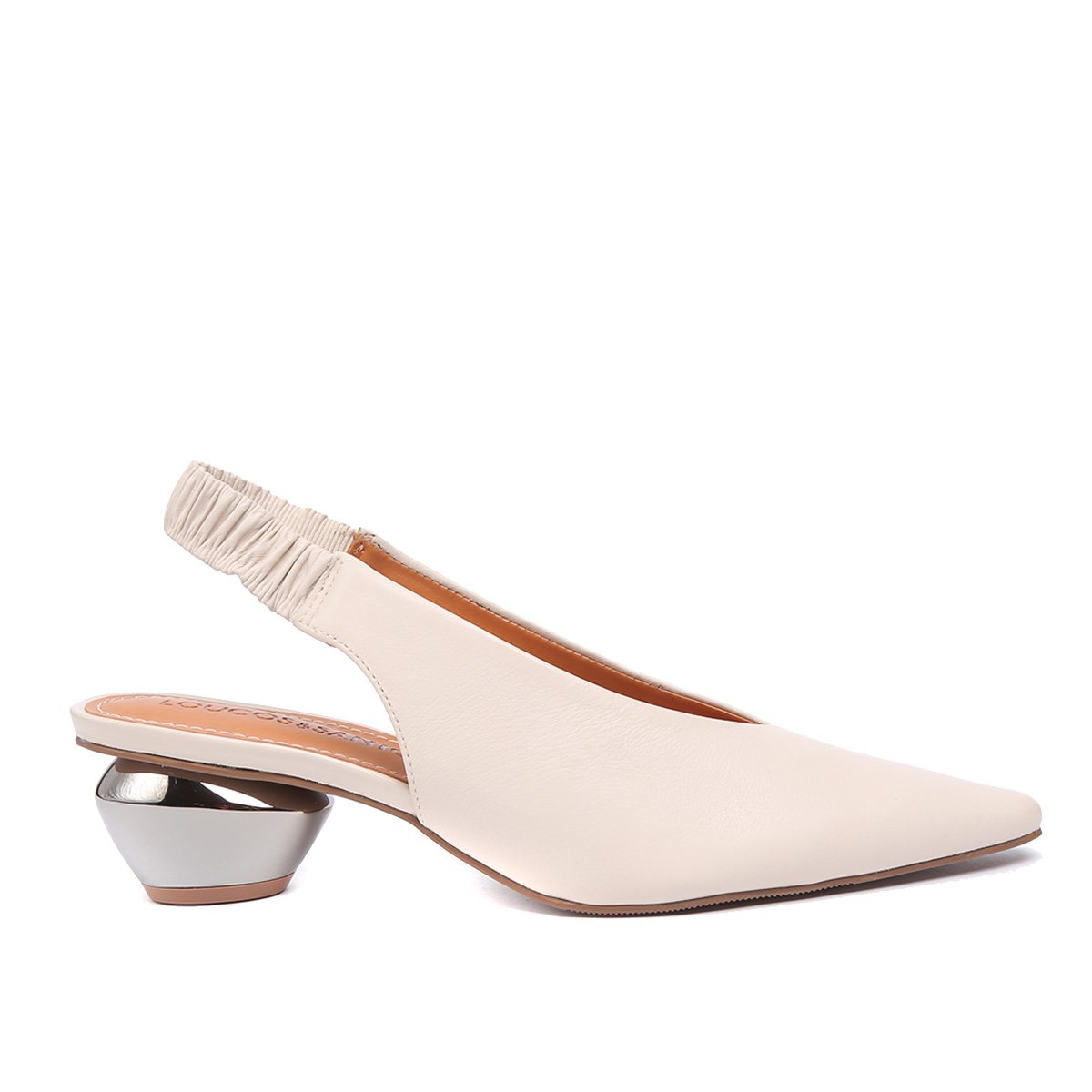 Scarpin Loucos & Santos Slingback Salto Bola Médio - Off White é ruim? Scarpin Loucos & Santos Slingback Salto Bola Médio - Off White é boa?