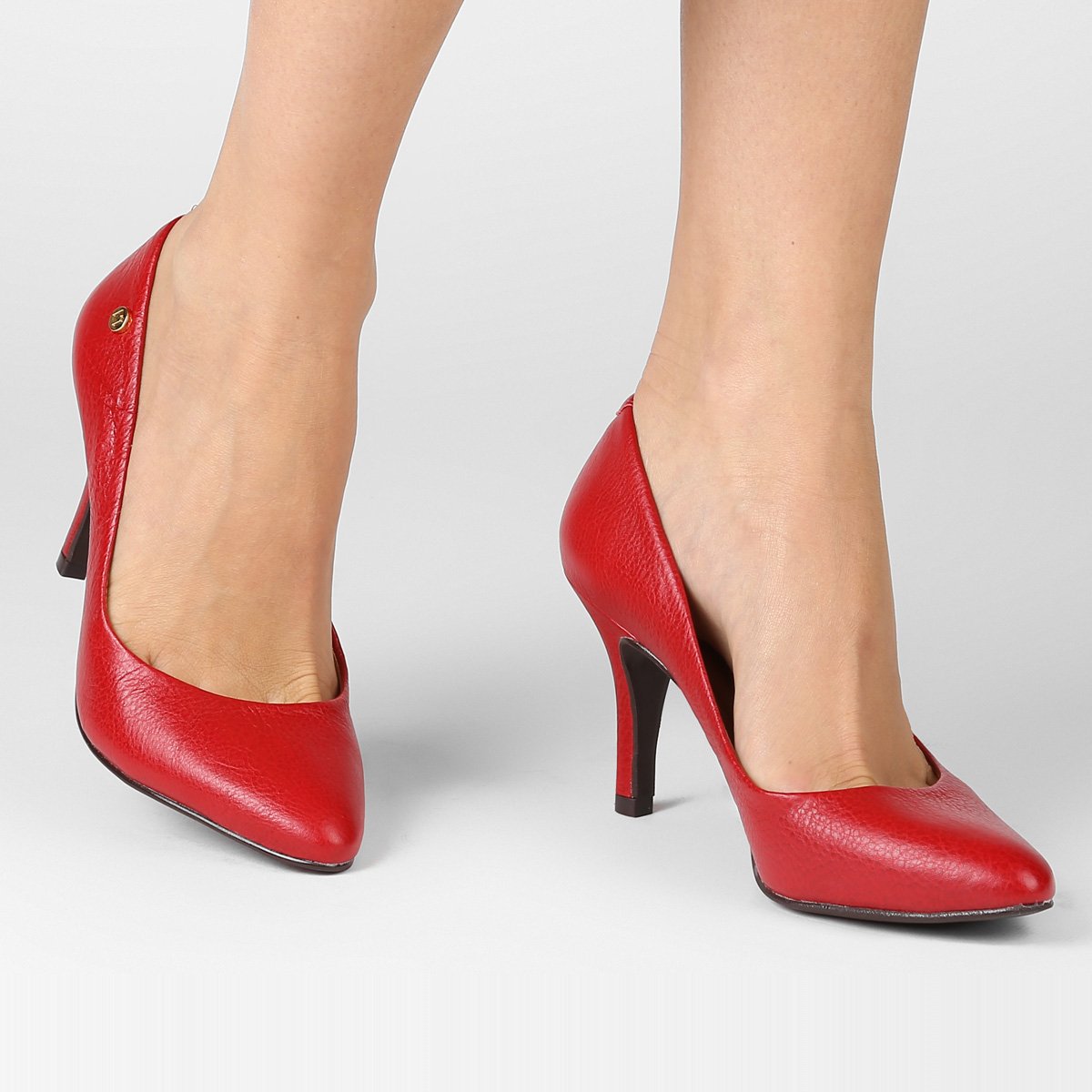 scarpin luz da lua vermelho