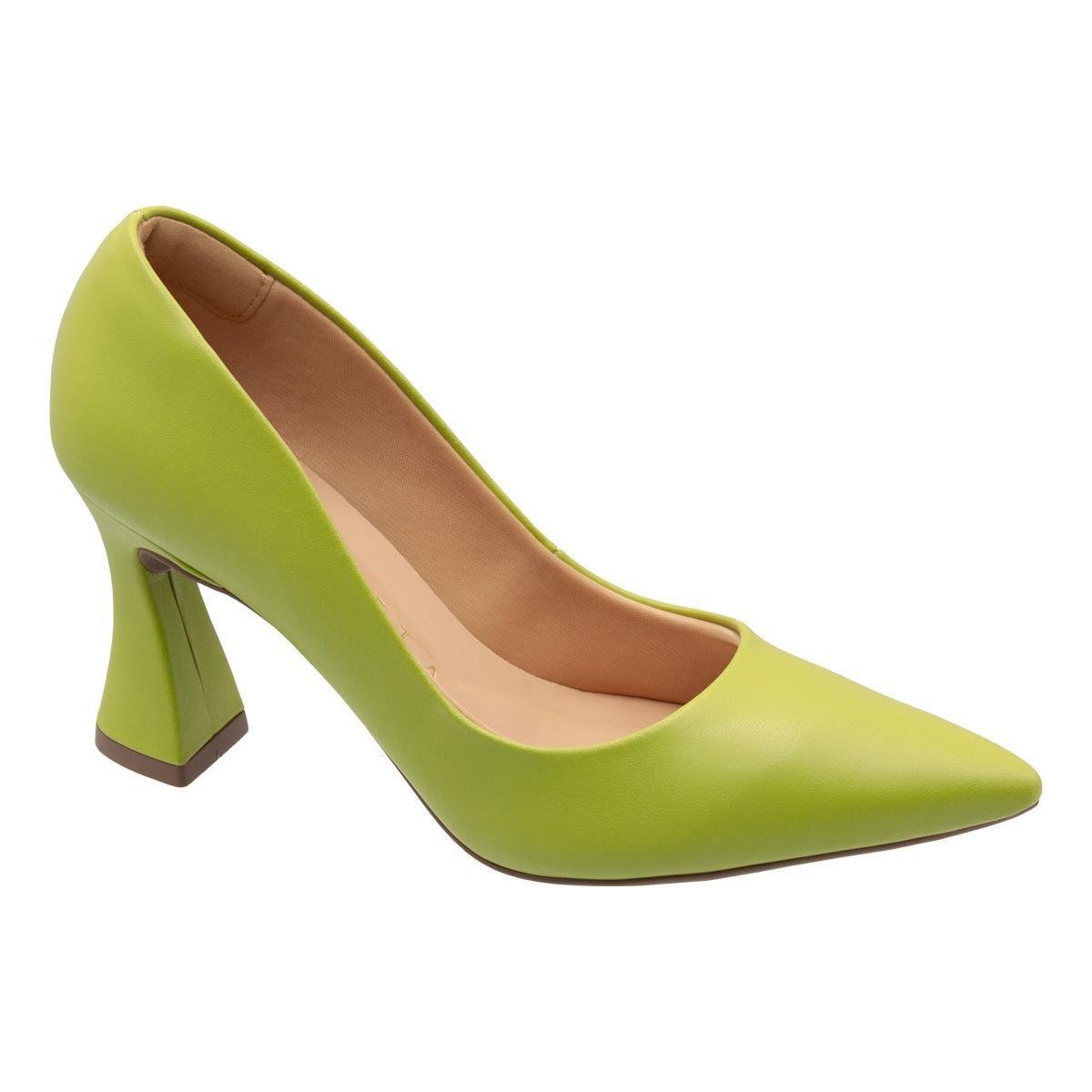Scarpin Mariotta Salto Alto Feminino 1947002 - Verde Menor preço em Scarpin Mariotta Salto Alto Feminino 1947002 - Verde