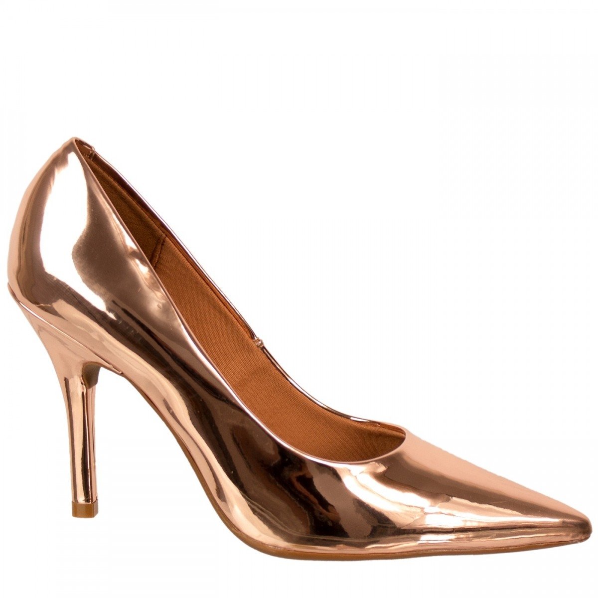 scarpin metalizado vizzano