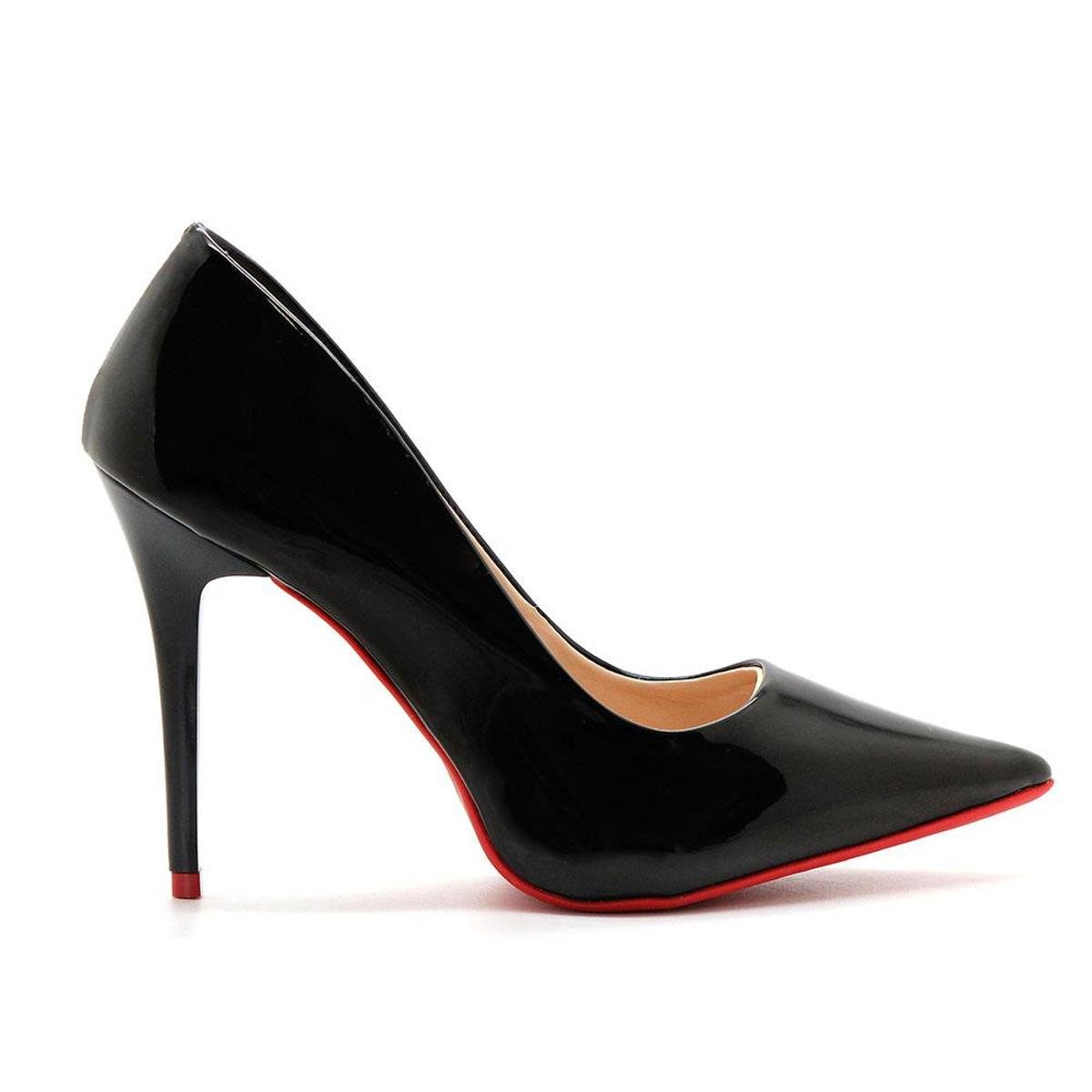 Scarpin Royalz Verniz Sola Salto Penélope Feminino Menor preço em Scarpin Royalz Verniz Sola Salto Penélope Feminino