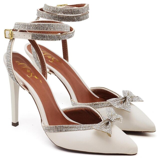 Scarpin Salto Alto com Strass Napa Ella's