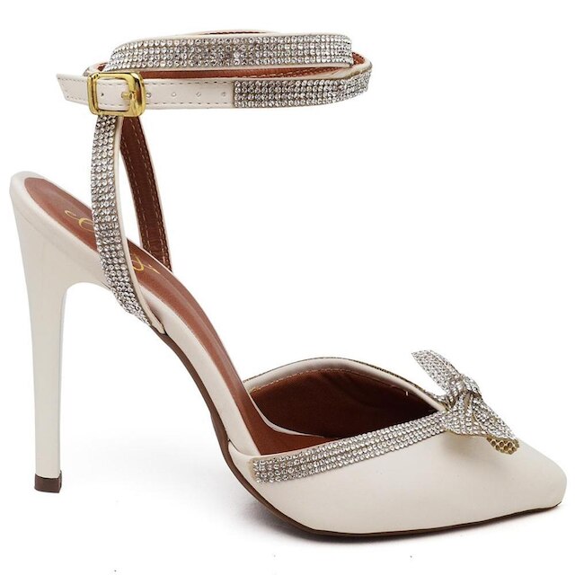 Scarpin Salto Alto com Strass Napa Ella's