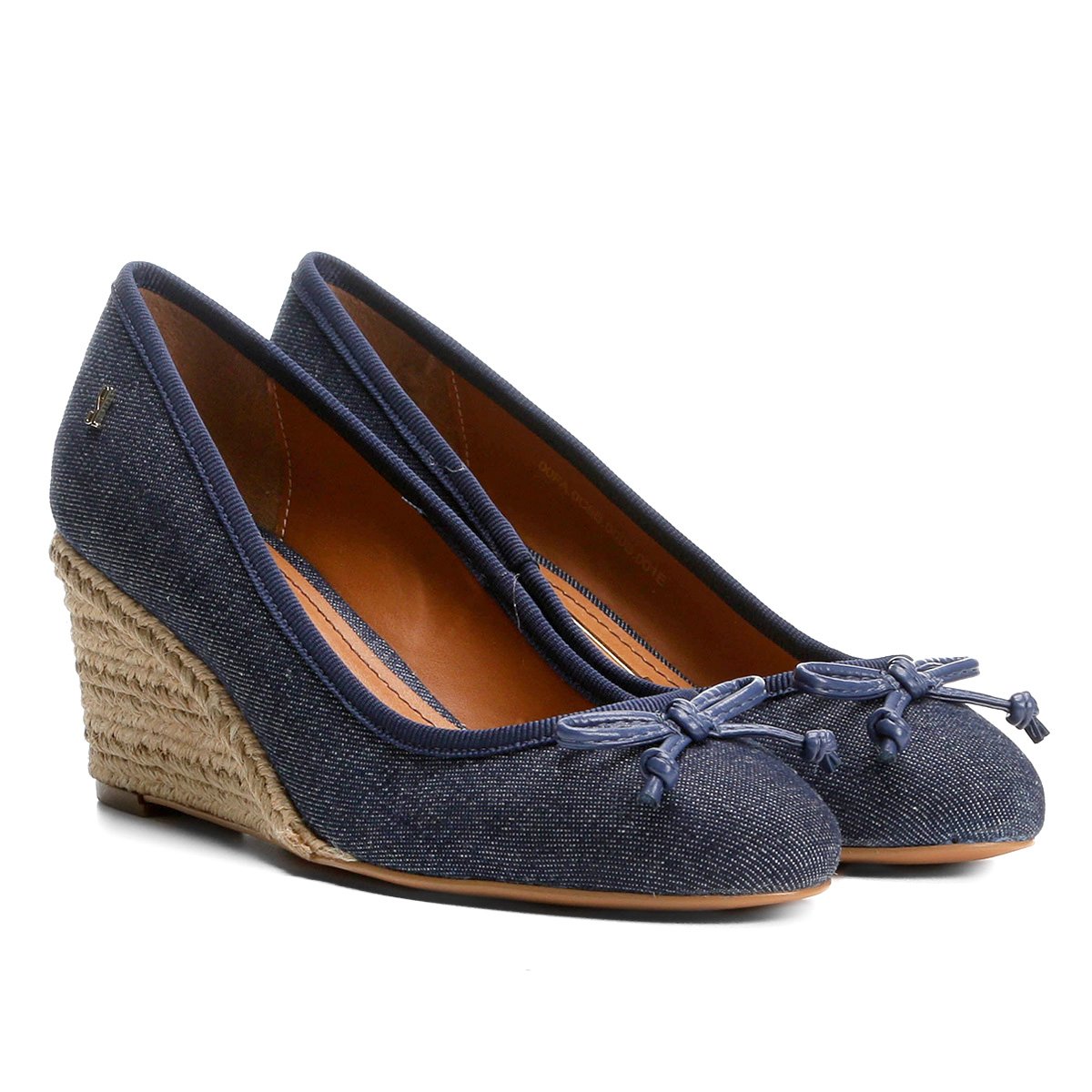 ANABELA SALTO ALTO TECIDO JEANS - 33