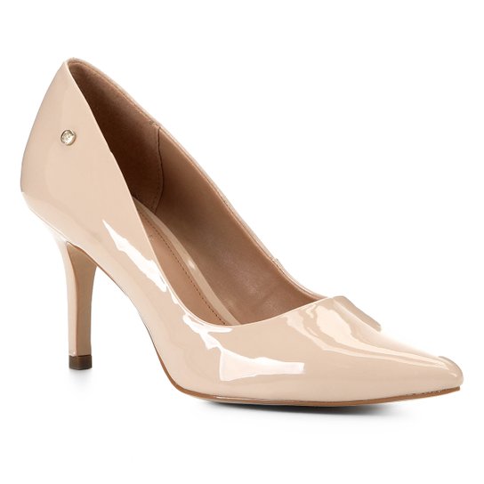 Scarpin Shoestock Salto Médio Naked - Macadamia