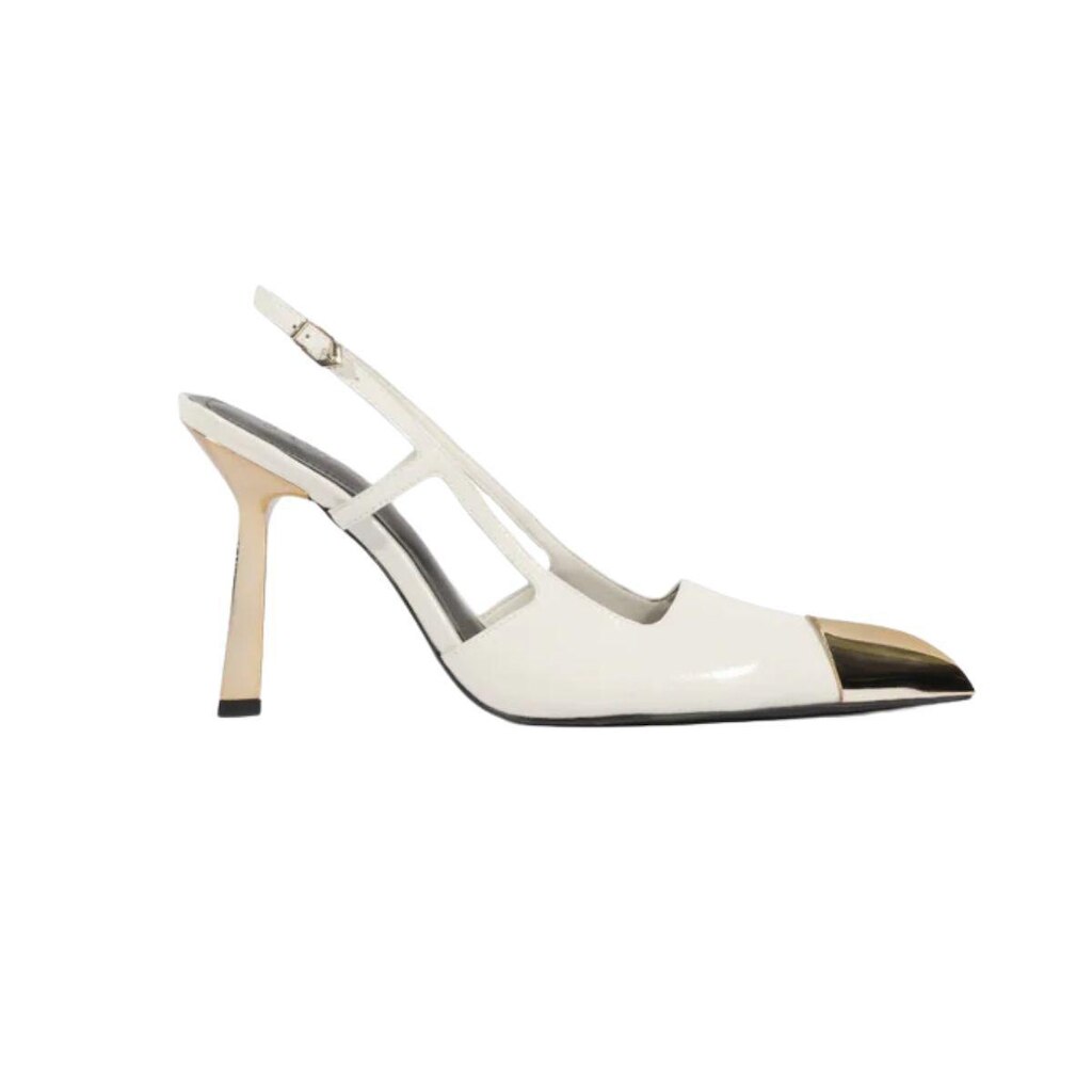 Scarpin Slingback Glamour Bico Metalizado Lançamento Schutz