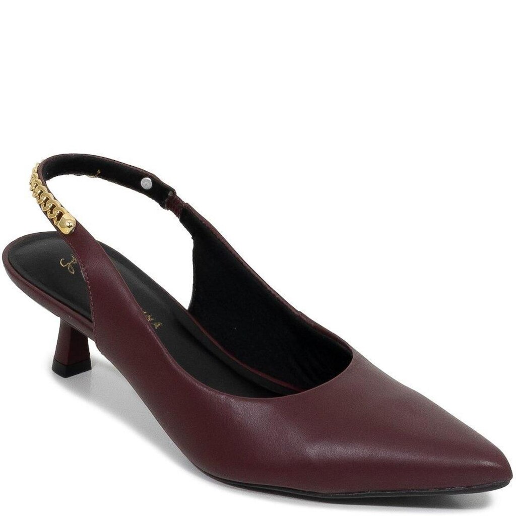 Scarpin Slingback Salto Baixo Bico Fino Giulia Domna 271.002
